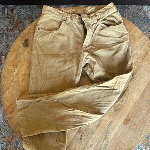 Patagonia Tan Corduroy Pants Relaxed Fit Casual